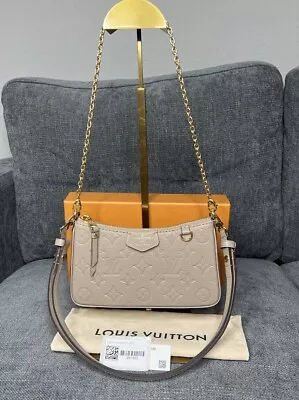 Louis Vuitton Easy Pouch On Strap Monogram Empreinte Turtledove • $1475