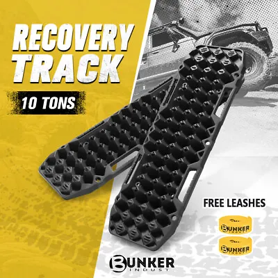 Bunker Indust Pair Recovery Tracks Board Essential 10T Sand Mud Snow Grass 4WD • $72.95