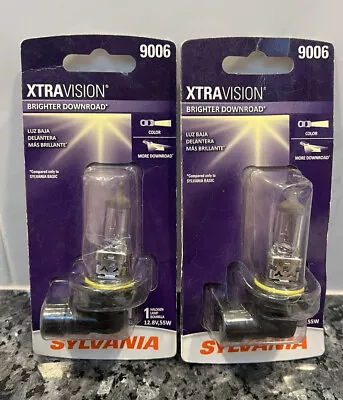 Sylvania Xtra Vision 9006 HB4 55W Two High Performce Halogen Headlight Bulbs • $15.99