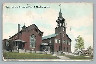 Christ Church & Chapel MIDDLETOWN MD Antique—Frederick County Maryland 1913 • $12.99