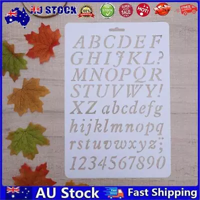 AU Lettering Stencil Letter Alphabet Stencils Painting Paper Craft Number Word • $6.58