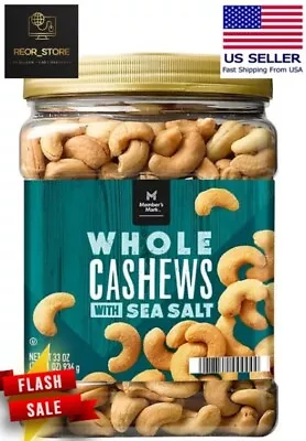 Member's Mark Roasted Whole Cashews With Sea Salt {33 Oz.} • $16.77