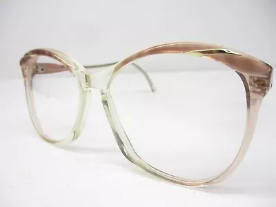 New Vintage Eyeglasses Frames Safilo Classic Retro Fashion Crys Brown 56 NOS • $29.99