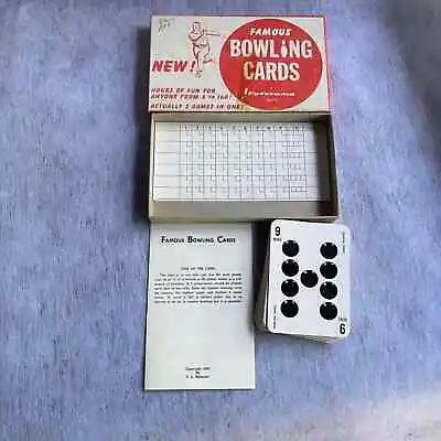$25 • Buy Famous Bowling Cards Futurama Game 1962 Vintage