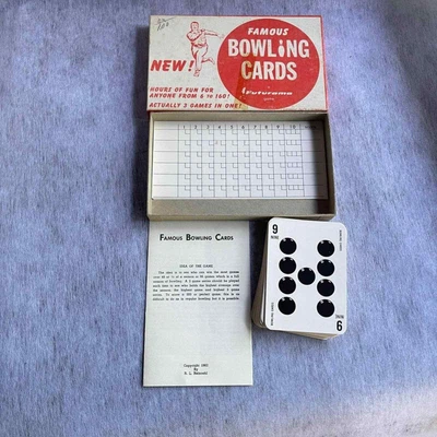 $25 • Buy Famous Bowling Cards Futurama Game 1962 Vintage