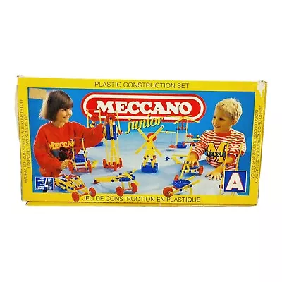 Vintage 1985 Meccano Junior Play Set A 64 Parts Included Plastic Construction • $39.95