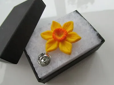 Handmade Golden Yellow Spring Daffodil Brooch Lapel Pin Marie Curie Charity • £4.99