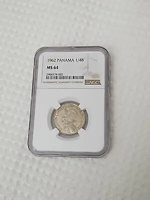 1962 Panama Vn Cvarto De Balboa Republica De Panama NGC MS 64 • $99.99