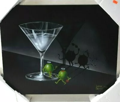 Michael Godard Limited Edition He Devil She Devil Martini 55/250 Signed Giclee • $799.99