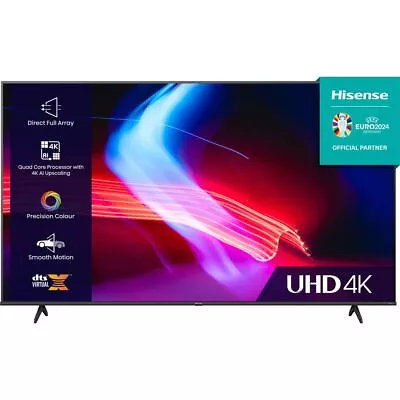 Hisense 75A6KTUK 75 Inch LED 4K Ultra HD Smart TV Bluetooth WiFi • £671