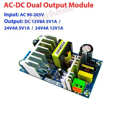 AC-DC Converter 110V 120V 220V 230V To 5V 12V 24V Dual Power Supply Board Module • $12.95