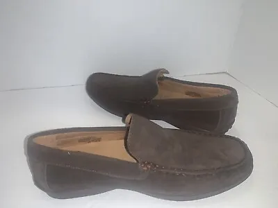 MARC JOSEPH NEW YORK Womens (unisex)Brown Leather Suede Loafers Sz-8 • $14.42