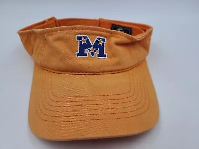 M Logo Stars Sun Golf Visor Adjustable Hat Cap Tennis Dad Men Women Orange Blue • $9.99