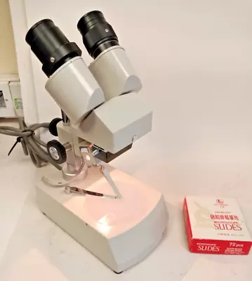 Meiji Techno SKC 21515 Microscope Good Condition With Light • £199.99