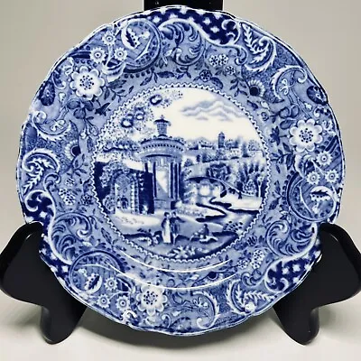 W.R. Midwinter Landscape Blue Bread & Butter Plate Made In England Discontinued • $12.99