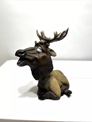 Wild Wood Creation. MT. Elk Bobblehead Whimsical Figurine. 5” Tall. • $9.99