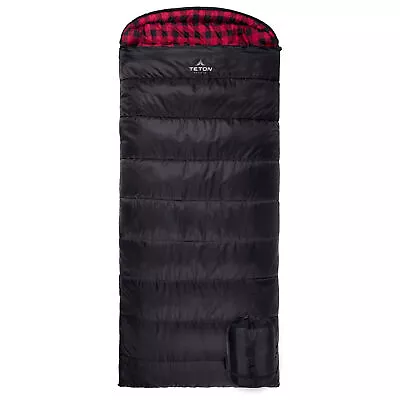 TETON Sports Celsius XXL 0 Degree Right Zipper Sleeping Bag For Camping Black • $74.99