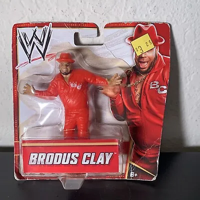 WWE Brodus Clay 3.75” Figure - Mattel 2012 Worn Cardboard Sealed Deadstock WWF • $21.98