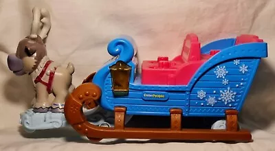 Little People Frozen Kristoff's Sleigh With Anna & Sven Disney Fisher Price • $39.50