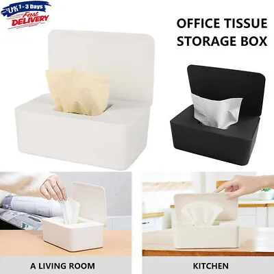 £5.21 • Buy Tissue Box Holder Wet Wipes Dispenser Paper Storage Case With Lid Dustproof