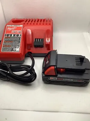 NEW Genuine Milwaukee M18 1.5 Ah Lithium Ion Battery With M18/M12 Charger • $55.36