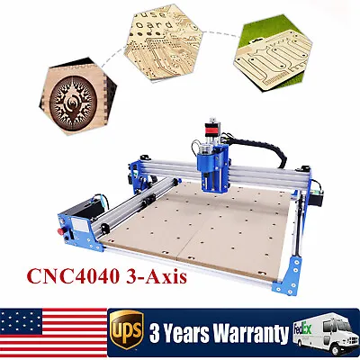 3-Axis 4040 Wood Carving Milling CNC Router Engraver Engraving Cutting Machine! • $375.25