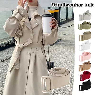 Trench Coat Belt Wraparounds Waist Jacket Unisex Overcoat Belt Tie Replacement  • £7.27