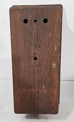 Vintage Western Electric Oak Wood Hand Crank Wall Telephone Box 317-AH For Parts • $5