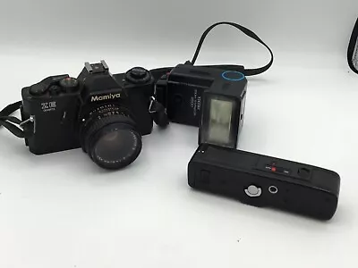 Mamiya ZE Quartz 35mm Film SLR With Black Body For Parts And Other Equipment. • $24