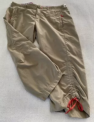 Eddie Bauer First Ascent Capri Hiking Pant Light Brown Nylon Women’s Size 8 • $19.99