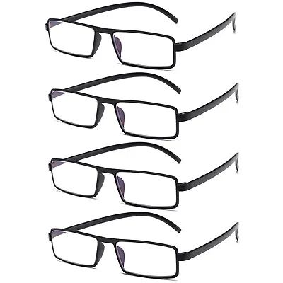 4PK Unisex Unbreakable Lightweight Reading Glasses Blue Light Blocking Readers • $11.99