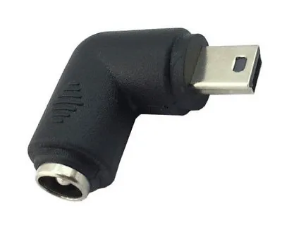 DC 5.5 X 2.1mm Jack To Mini USB 5Pin Right Angle Male Power Adapter Convertor • £3.95