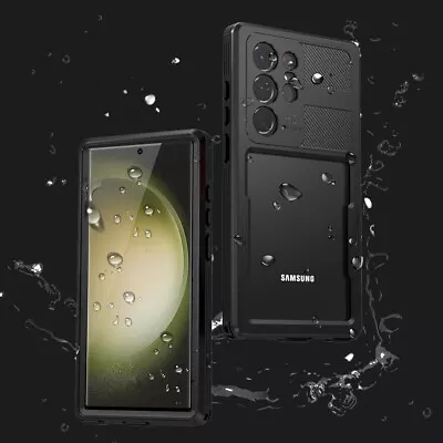 Waterproof Dustproof Clear 360°Hard Phone Case For Samsung Galaxy S23 S24 Ultra • £13.99