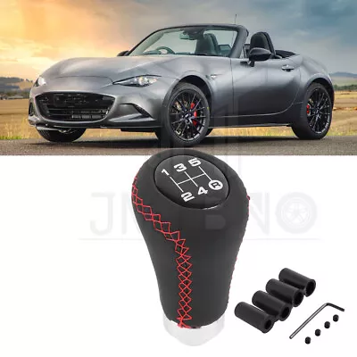 For Mazda MX-5 Miata Manual Shift Knob Gear Stick Shifter Lever Leather 5 Speed • $14.65