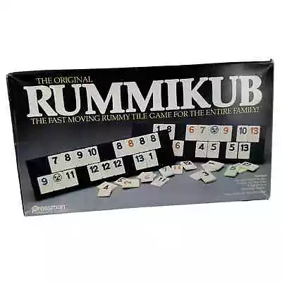 Vintage 1980 Original RUMMIKUB Pressman Rummy Tile Game Complete Instructions • $24.99