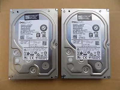 16TB 2x DELL EMC Ultrastar DC HC320 8TB SATA HDD 7.2k3.5  6G HUS728T8TALE6L0 NAS • £165