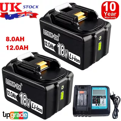 BL1860 18V 6Ah 8Ah 9Ah LXT Li-ion Battery For Makita Battery BL1830 1850 Charger • £34.89