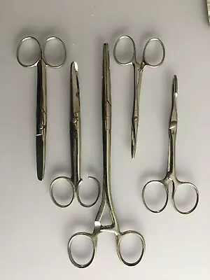 Vintage Antique Medical Surgical Instrument 5 Differents Scissors • $19.95