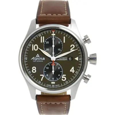 £1199.99 • Buy ALPINA AL-725GR4S6 Startimer Pilot Automatic Leather Watch - £2100
