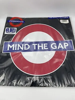 MIND THE GAP Vintage Tee Shirt LONDON UNDERGROUND Size L New In Bag • $35