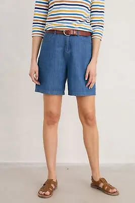 £27.54 • Buy Seasalt Women's Shorts - Blue Little Sole Denim Shorts - Regular - Mid Indigo Wa
