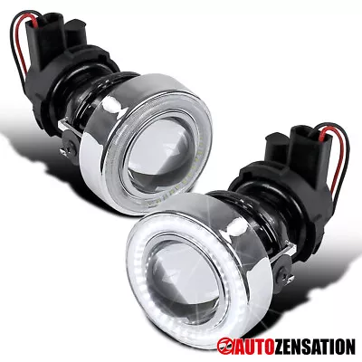 2X Glass Projector Bumper Fog Lights Driving Lamps 40-SMD LED Angel Eye Halo • $42.99