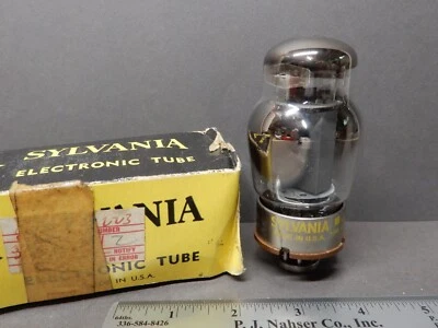 $100 • Buy Sylvania Dual 0-0 Side Getter 6550 Vacuum Tube Amplitrex Tested 104% Gm
