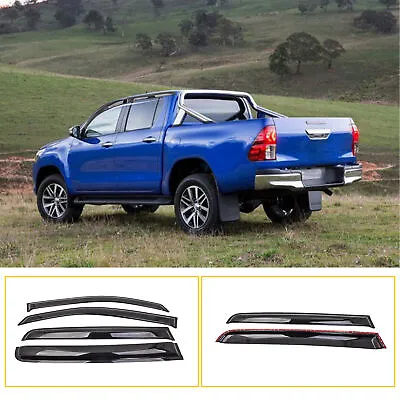 $36.55 • Buy Weather Shield Window Visors Deflector Fit For TOYOTA HILUX 05-2015 Dual Cab