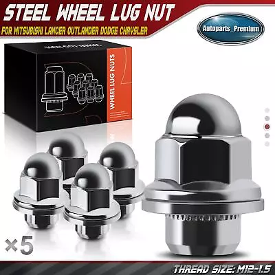 5x M12-1.5 Front / Rear Mag Wheel Lug Nut For Dodge Chrysler Mitsubishi Lancer • $13.99