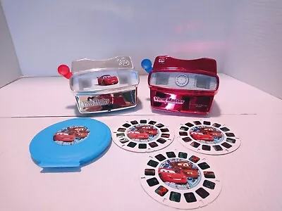 Disney Pixar Cars View Master 3D Viewer Includes 3 Reels & Case RARE HTF • $35