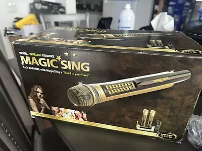 Magic Sing ET18K Karaoke Wireless System  2 Mics & POP474 Chip ( For Parts ) • $39.99