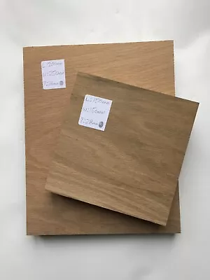 2 X Oak Offcuts - For Hobby Craft Plinths Trophies Display Stand Plaque. • £14.99