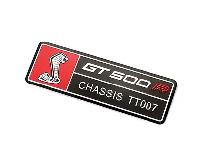 1pc Metal Cobra GT 500 R Chassis TT07 Sport Shelby Interior Badge 3D Emblem • $14.99