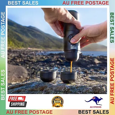 $48.80 • Buy Portable Espresso Mini Coffee Maker Machine For Camping Office Outdoor Travel GR